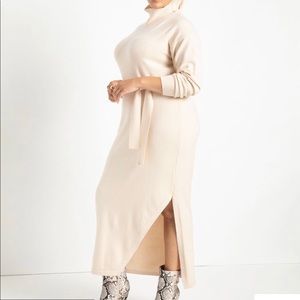 ELOQUII Funnel Neck Long Sweater Dress 22/24
